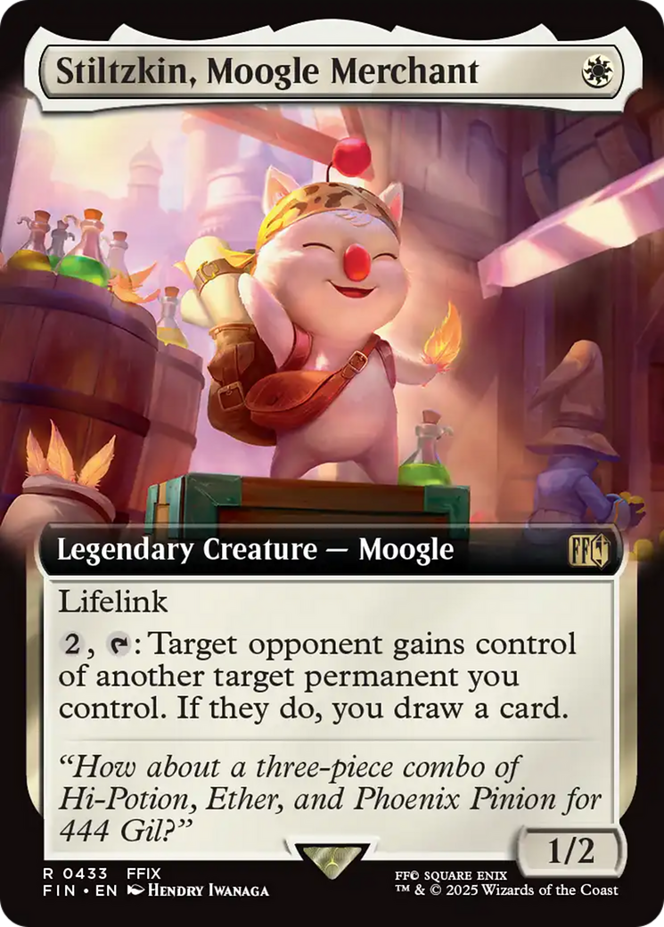 Stiltzkin, Moogle Merchant (Extended Art) [FINAL FANTASY] | Shuffle n Cut Hobbies & Games