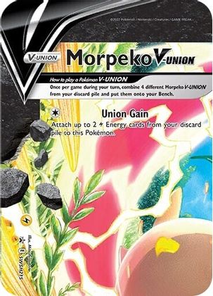 Morpeko V-UNION (SWSH215) [Sword & Shield: Black Star Promos] | Shuffle n Cut Hobbies & Games