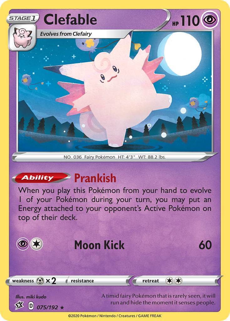 Clefable (075/192) [Sword & Shield: Rebel Clash] | Shuffle n Cut Hobbies & Games