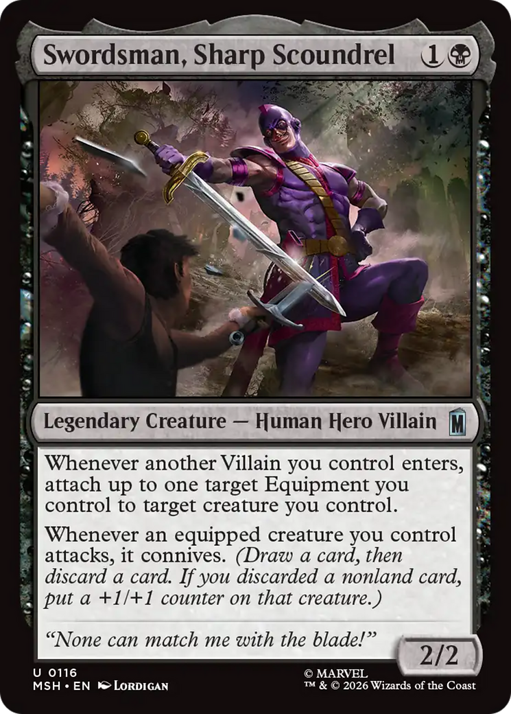 Swordsman, Sharp Scoundrel [Marvel Super Heroes] | Shuffle n Cut Hobbies & Games