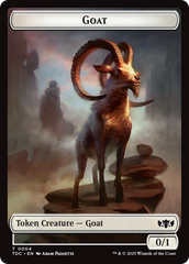 Goat // Timeless Witness Double-Sided Token [Tarkir: Dragonstorm Commander Tokens] | Shuffle n Cut Hobbies & Games