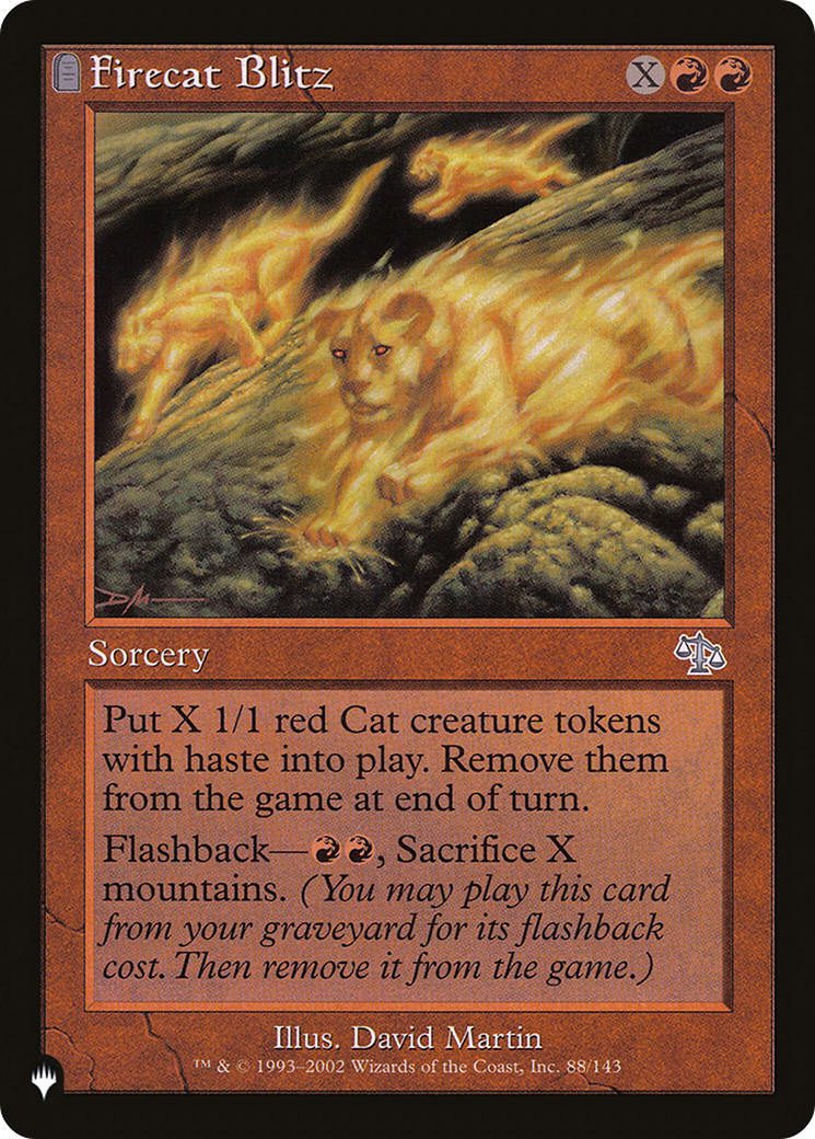 Firecat Blitz [The List] | Shuffle n Cut Hobbies & Games