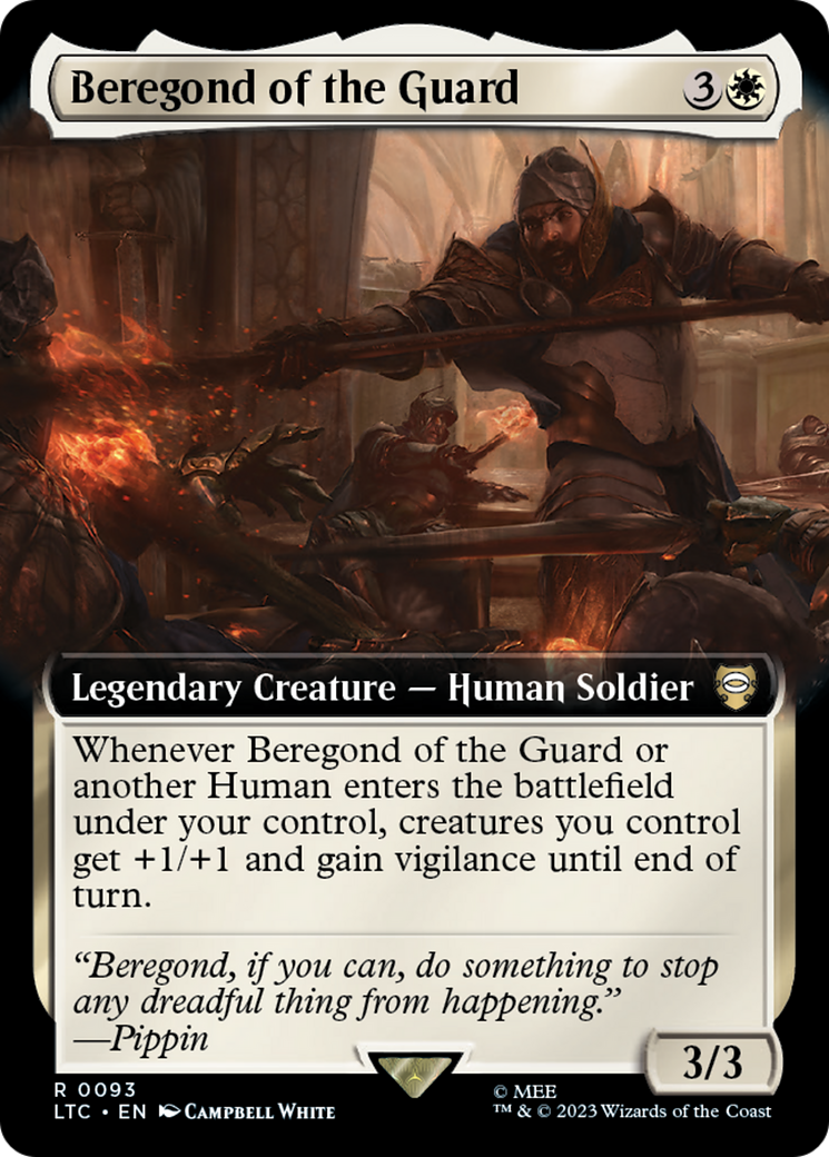 Beregond of the Guard (Extended Art) [The Lord of the Rings: Tales of Middle-Earth Commander] | Shuffle n Cut Hobbies & Games