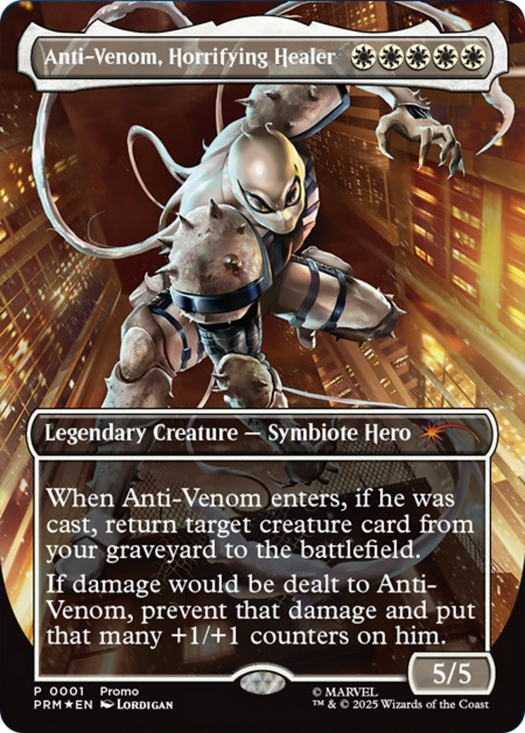 Anti-Venom, Horrifying Healer (Borderless) [Media Promos] | Shuffle n Cut Hobbies & Games
