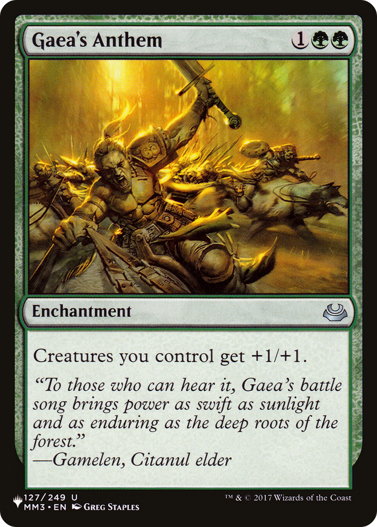 Gaea's Anthem (MM3) [The List] | Shuffle n Cut Hobbies & Games