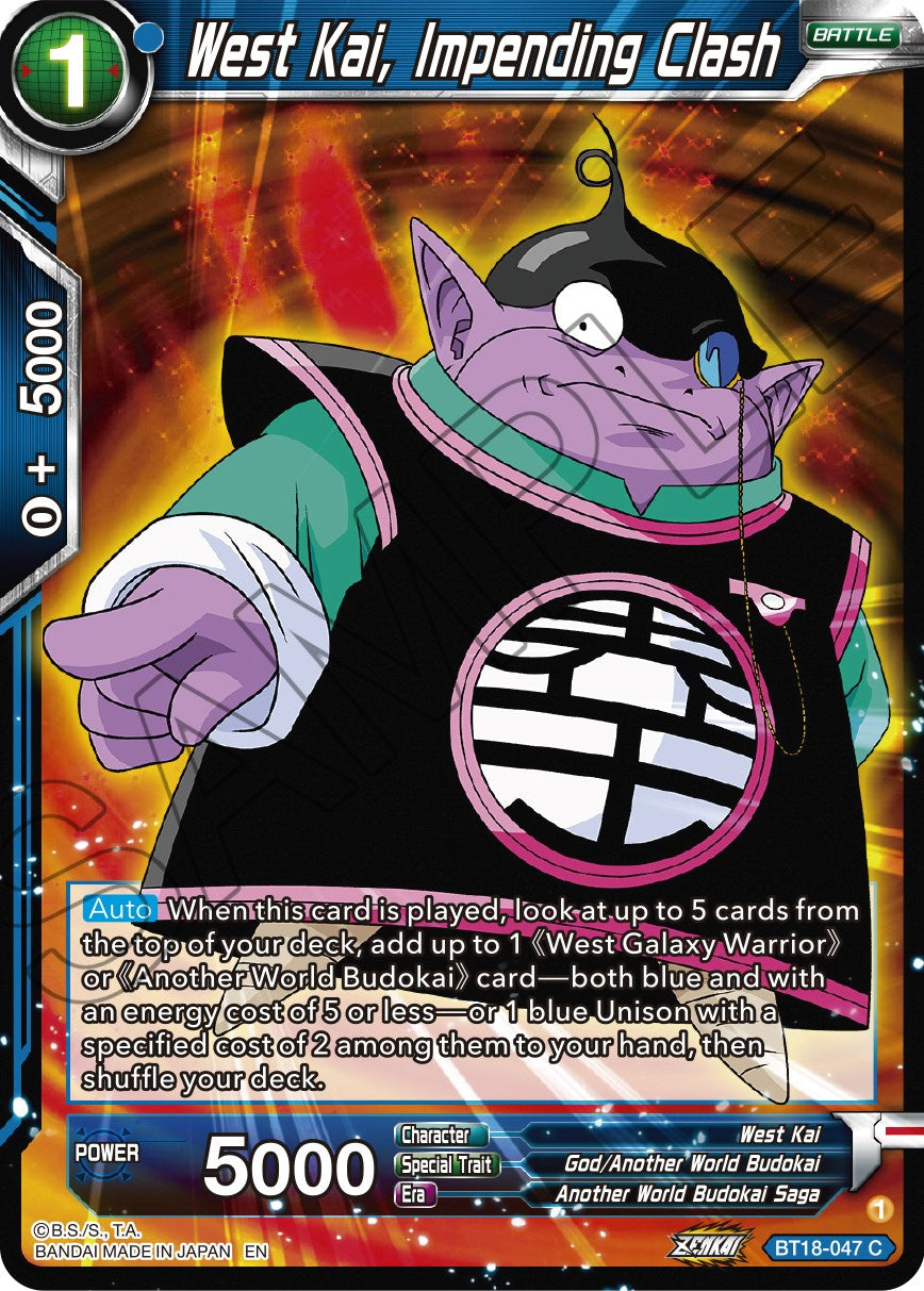 West Kai, Impending Crash (BT18-047) [Dawn of the Z-Legends] | Shuffle n Cut Hobbies & Games