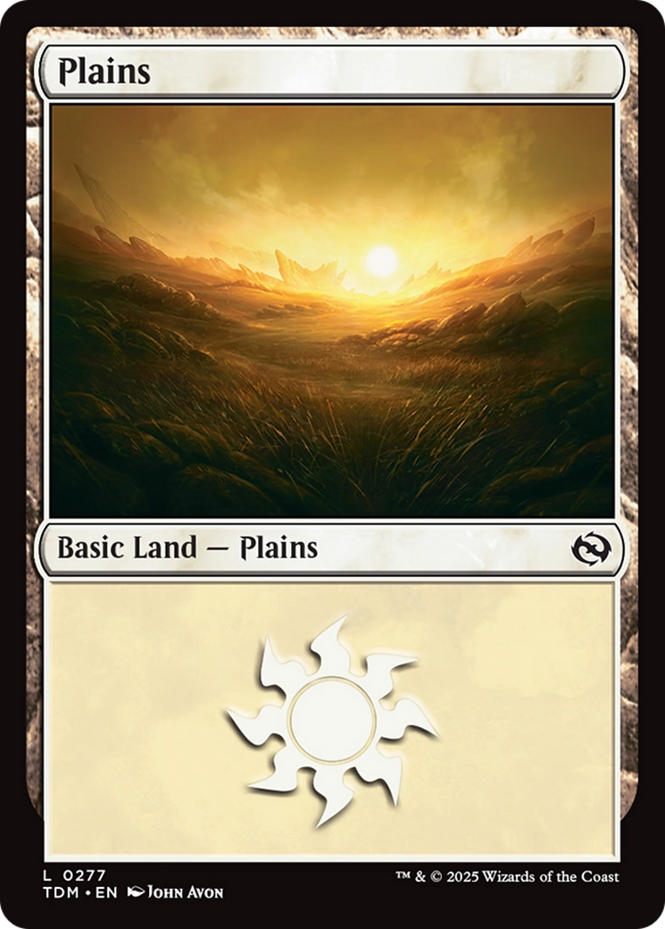 Plains (0277) [Tarkir: Dragonstorm] | Shuffle n Cut Hobbies & Games