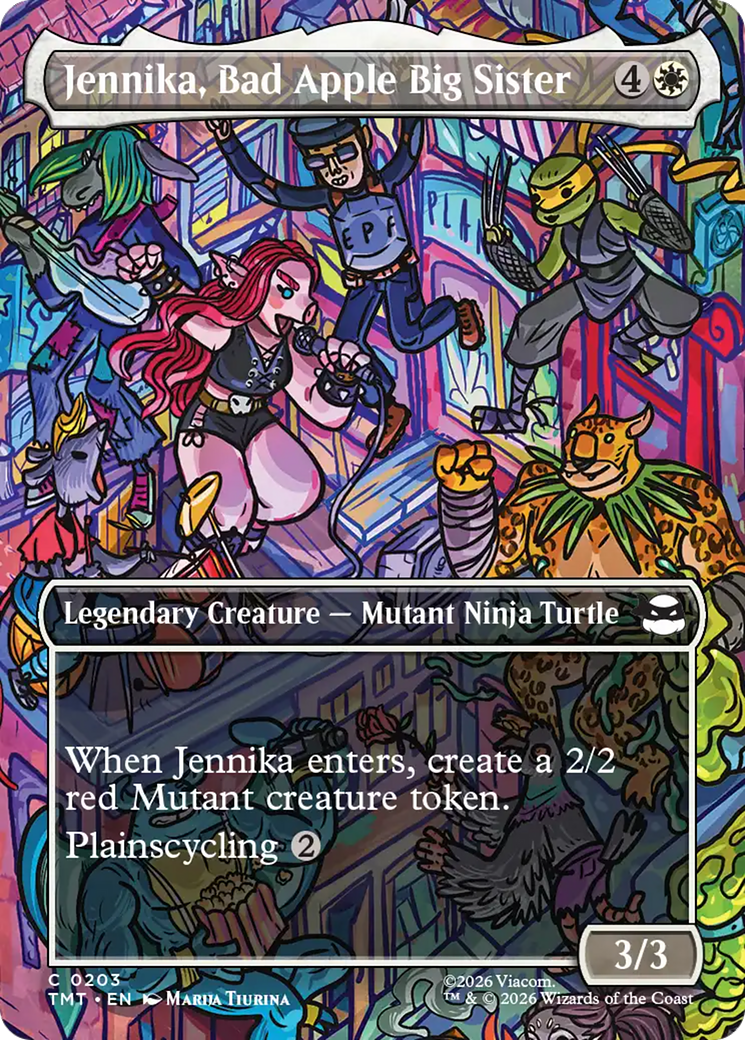 Jennika, Bad Apple Big Sister (Borderless) [Teenage Mutant Ninja Turtles] | Shuffle n Cut Hobbies & Games