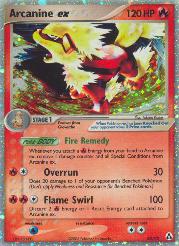 Arcanine ex (83/92) [EX: Legend Maker] | Shuffle n Cut Hobbies & Games