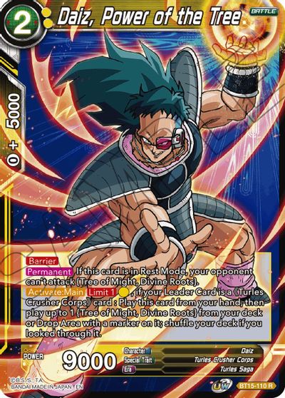 Daiz, Power of the Tree (BT15-110) [Saiyan Showdown] | Shuffle n Cut Hobbies & Games