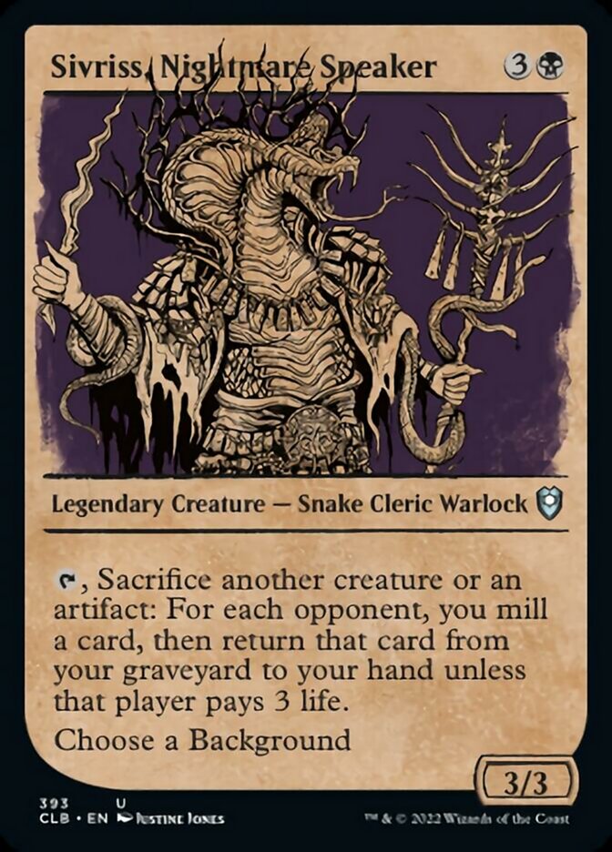 Sivriss, Nightmare Speaker (Showcase) [Commander Legends: Battle for Baldur's Gate] | Shuffle n Cut Hobbies & Games