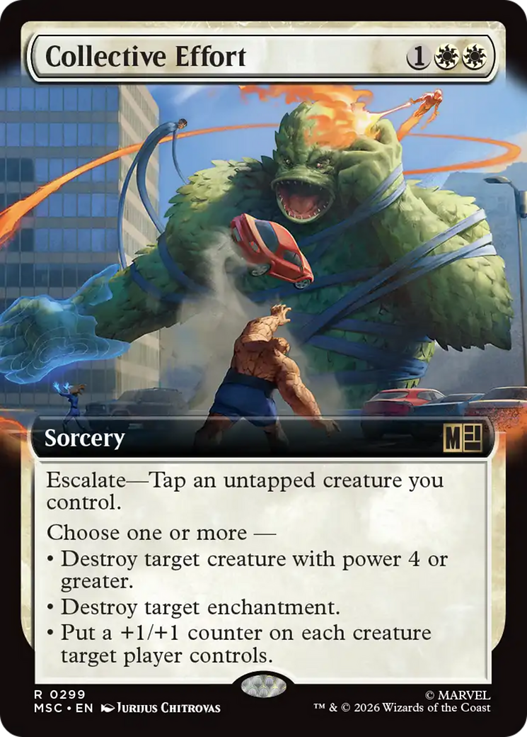 Collective Effort (Extended Art) [Marvel Super Heroes Commander] | Shuffle n Cut Hobbies & Games