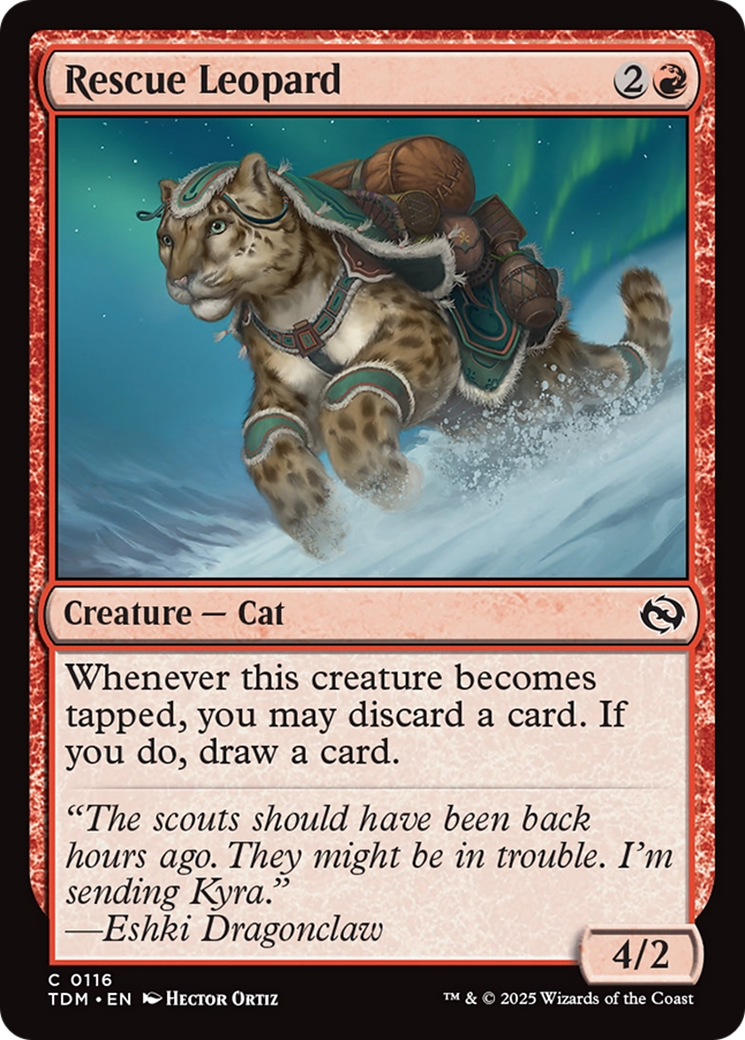 Rescue Leopard [Tarkir: Dragonstorm] | Shuffle n Cut Hobbies & Games