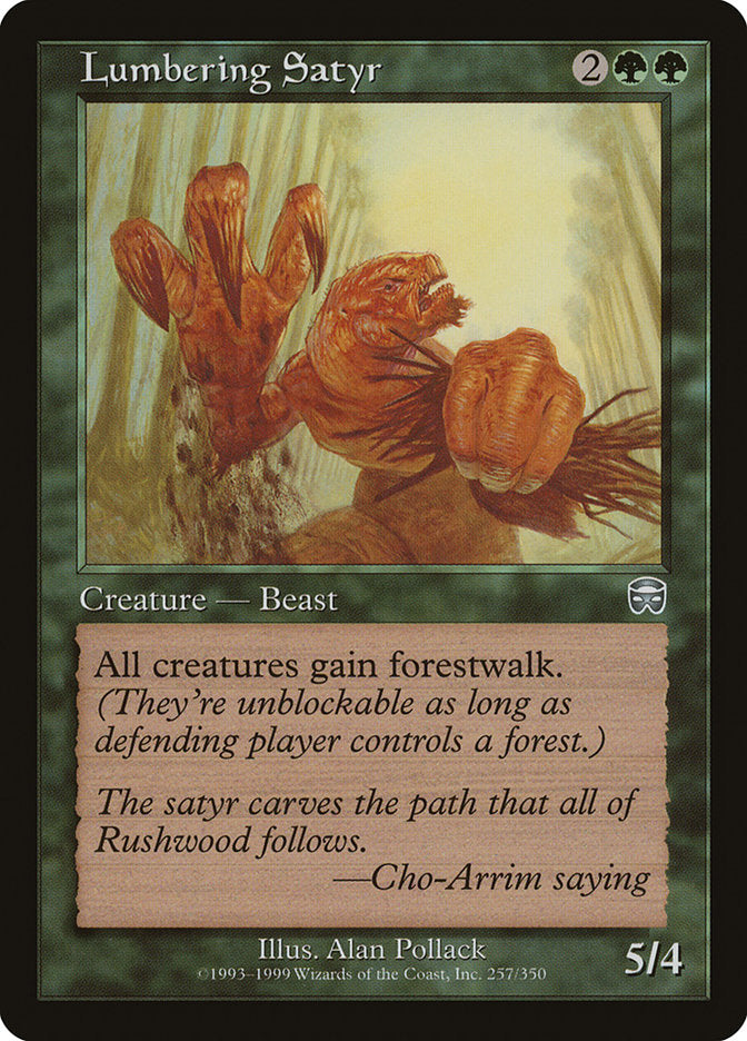 Lumbering Satyr [Mercadian Masques] | Shuffle n Cut Hobbies & Games