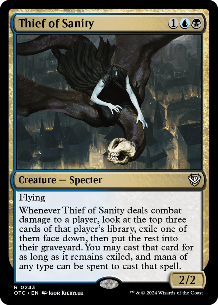 Thief of Sanity [Outlaws of Thunder Junction Commander] | Shuffle n Cut Hobbies & Games