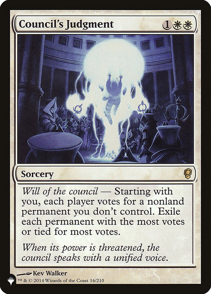 Council's Judgment [The List] | Shuffle n Cut Hobbies & Games