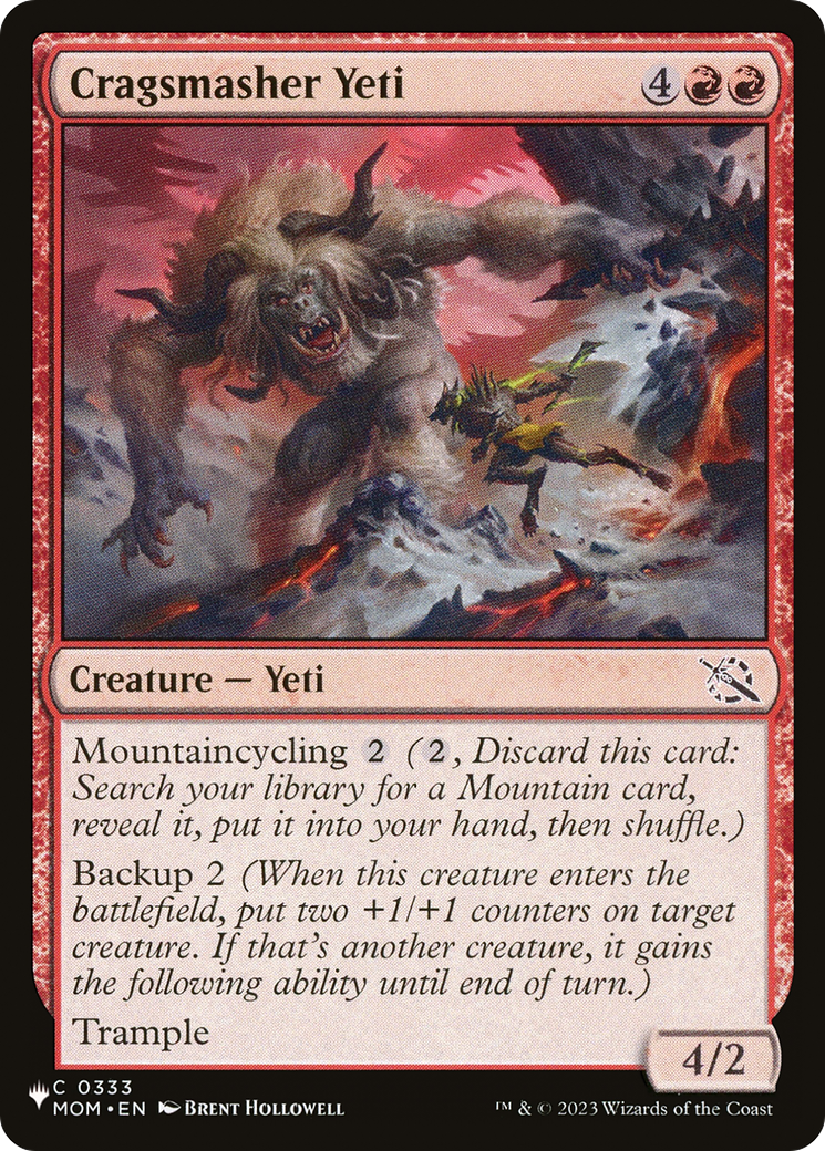 Cragsmasher Yeti [The List] | Shuffle n Cut Hobbies & Games