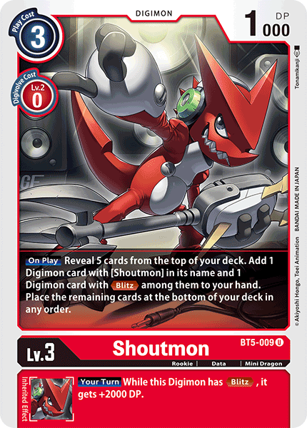 Shoutmon [BT5-009] [Battle of Omni] | Shuffle n Cut Hobbies & Games