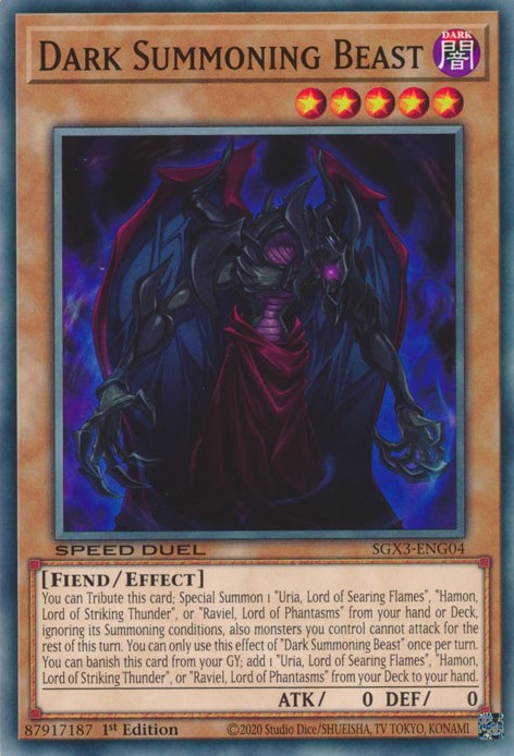 Dark Summoning Beast [SGX3-ENG04] Common | Shuffle n Cut Hobbies & Games