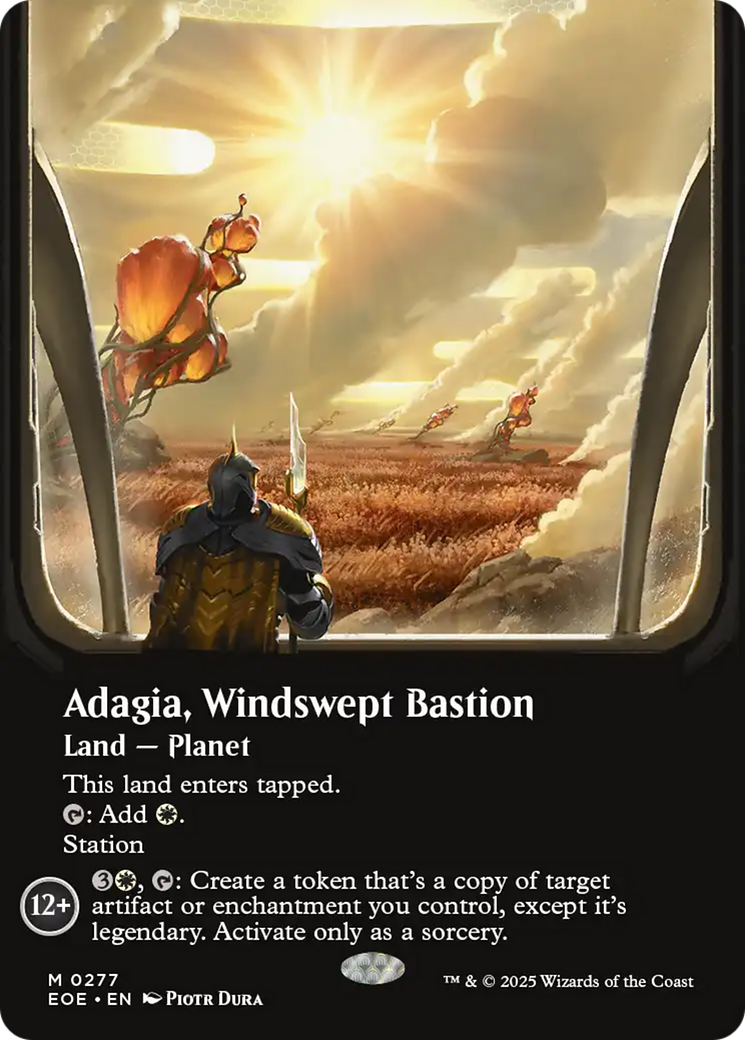 Adagia, Windswept Bastion (Borderless) [Edge of Eternities] | Shuffle n Cut Hobbies & Games