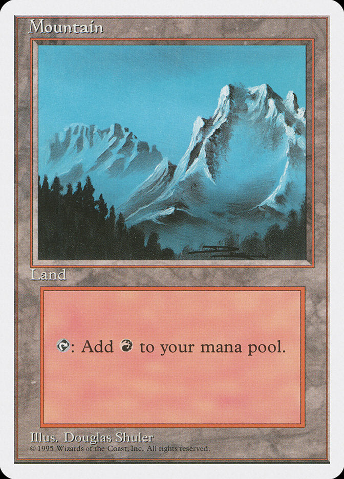 Mountain (Snow Top / Highest Point on Right) [Fourth Edition] | Shuffle n Cut Hobbies & Games