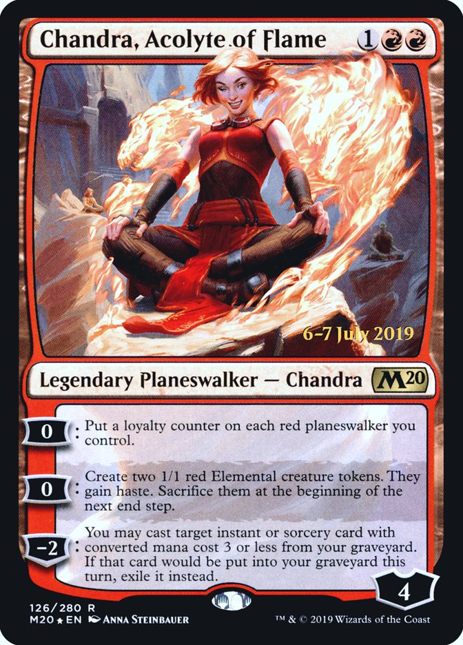 Chandra, Acolyte of Flame [Core Set 2020 Prerelease Promos] | Shuffle n Cut Hobbies & Games