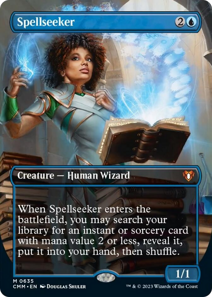 Spellseeker (Borderless Alternate Art) [Commander Masters] | Shuffle n Cut Hobbies & Games