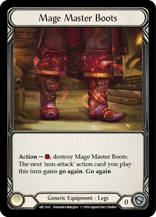 Mage Master Boots [ARC154-C] (Arcane Rising)  1st Edition Normal | Shuffle n Cut Hobbies & Games