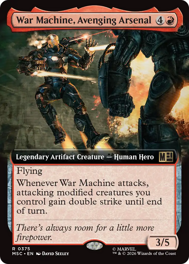 War Machine, Avenging Arsenal (Extended Art) [Marvel Super Heroes Commander] | Shuffle n Cut Hobbies & Games