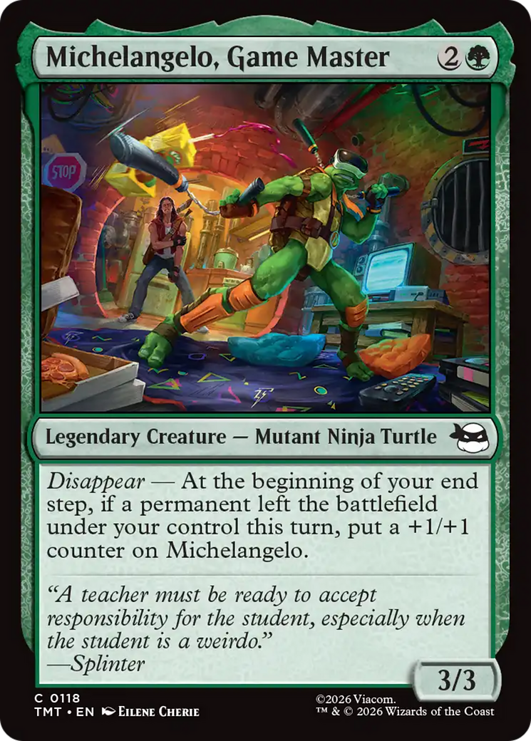Michelangelo, Game Master [Teenage Mutant Ninja Turtles] | Shuffle n Cut Hobbies & Games