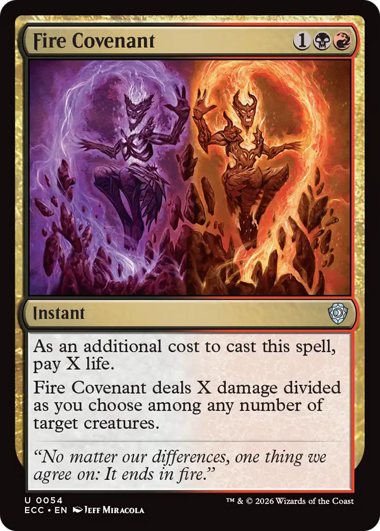 Fire Covenant [Lorwyn Eclipsed Commander] | Shuffle n Cut Hobbies & Games