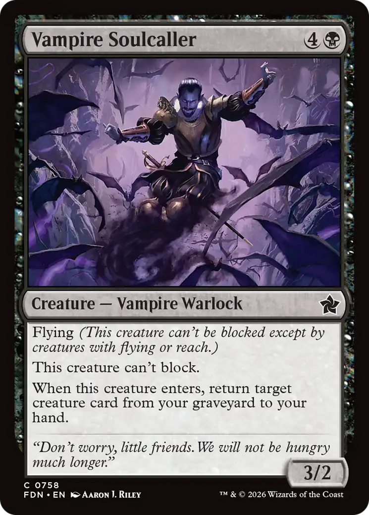Vampire Soulcaller (0758) [Foundations] | Shuffle n Cut Hobbies & Games