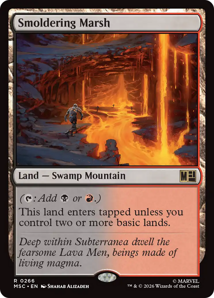 Smoldering Marsh [Marvel Super Heroes Commander] | Shuffle n Cut Hobbies & Games