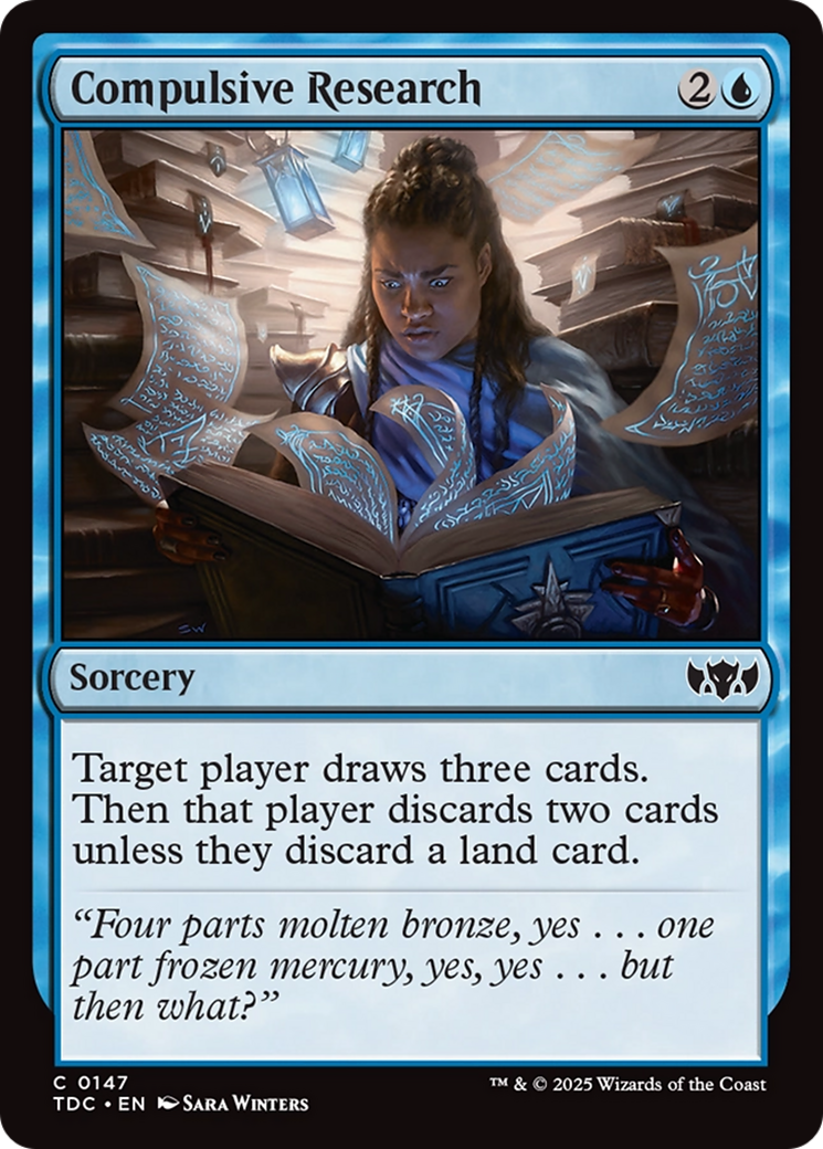 Compulsive Research [Tarkir: Dragonstorm Commander] | Shuffle n Cut Hobbies & Games