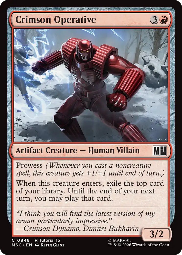 Crimson Operative [Marvel Super Heroes Commander] | Shuffle n Cut Hobbies & Games