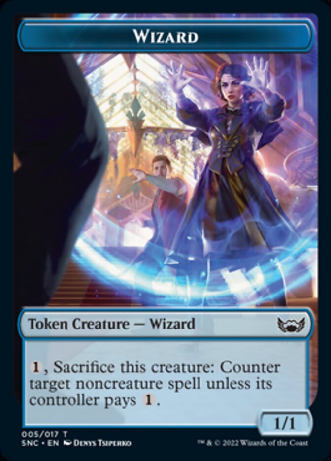 Cat // Wizard Double-Sided Token [Streets of New Capenna Tokens] | Shuffle n Cut Hobbies & Games