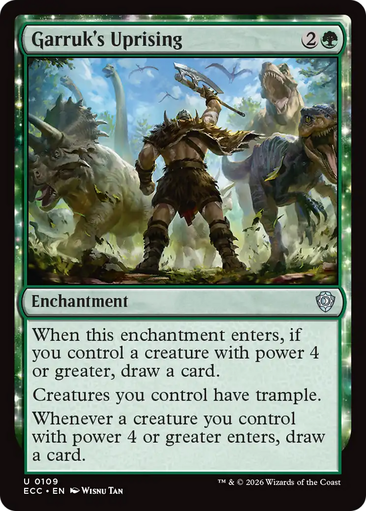 Garruk's Uprising [Lorwyn Eclipsed Commander] | Shuffle n Cut Hobbies & Games