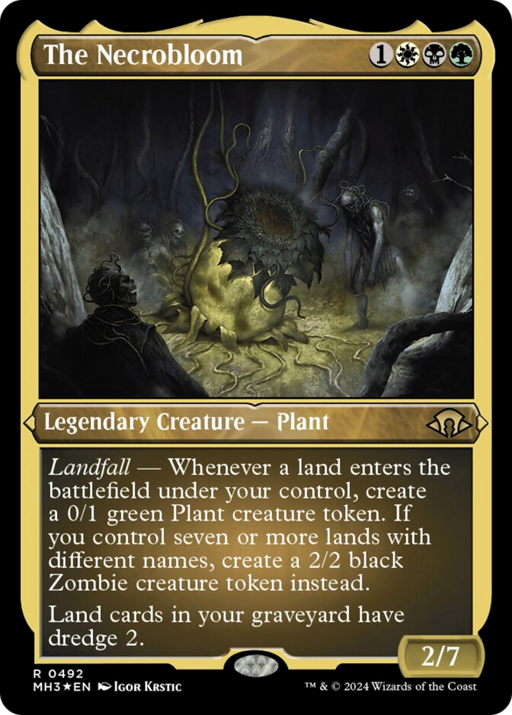 The Necrobloom (Foil Etched) [Modern Horizons 3] | Shuffle n Cut Hobbies & Games