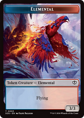 Elemental (0003) // Treasure Double-Sided Token [Secrets of Strixhaven Tokens] | Shuffle n Cut Hobbies & Games