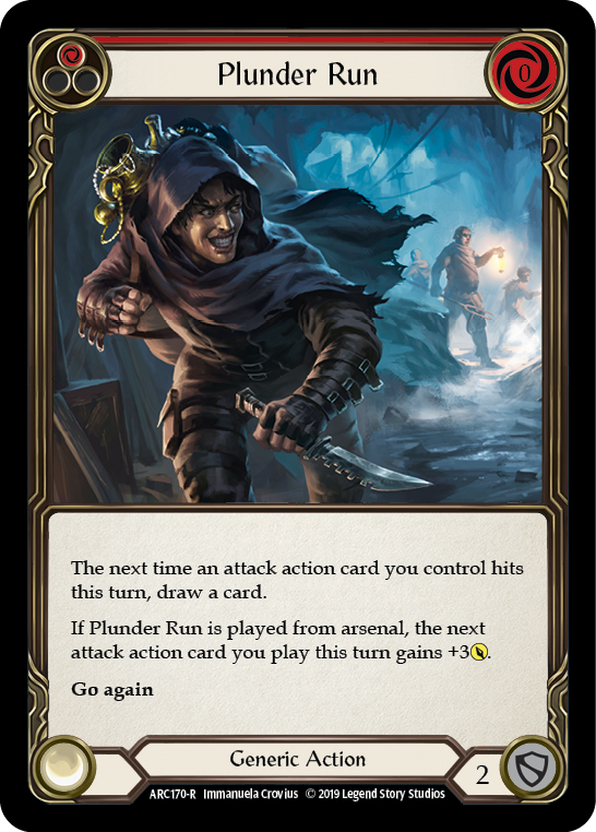 Plunder Run (Red) [ARC170-R] (Arcane Rising)  1st Edition Normal | Shuffle n Cut Hobbies & Games
