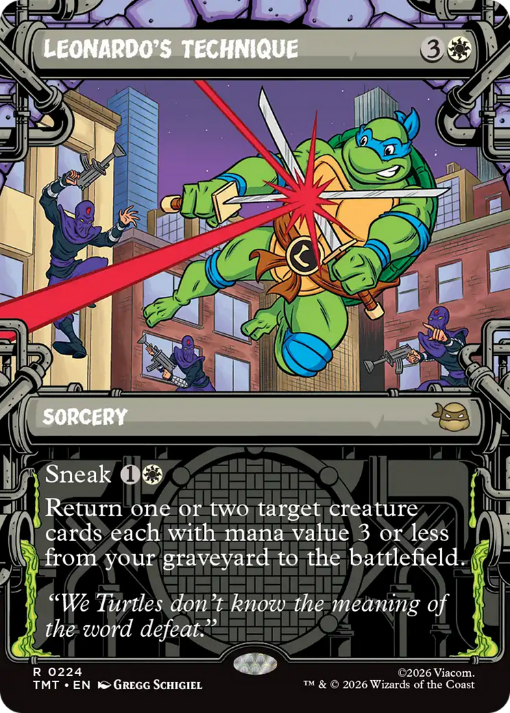 Leonardo's Technique (Showcase) [Teenage Mutant Ninja Turtles] | Shuffle n Cut Hobbies & Games