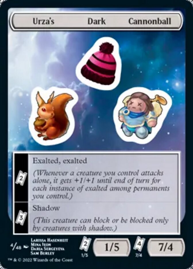 Urza's Dark Cannonball [Unfinity Stickers] | Shuffle n Cut Hobbies & Games