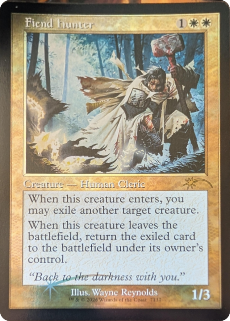 Fiend Hunter (Retro Frame) [Secret Lair Drop Series] | Shuffle n Cut Hobbies & Games