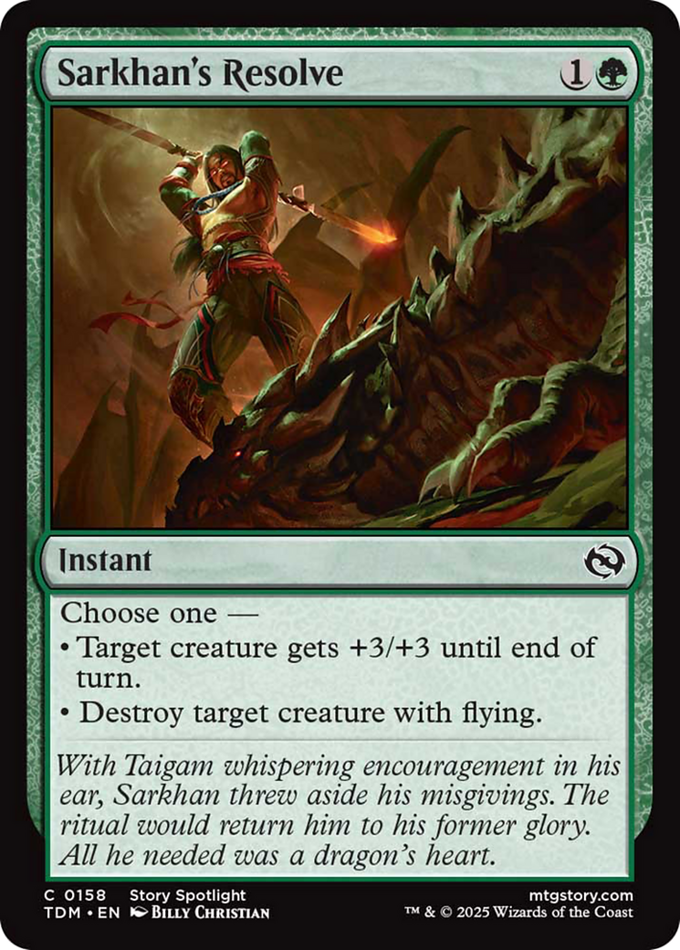 Sarkhan's Resolve [Tarkir: Dragonstorm] | Shuffle n Cut Hobbies & Games