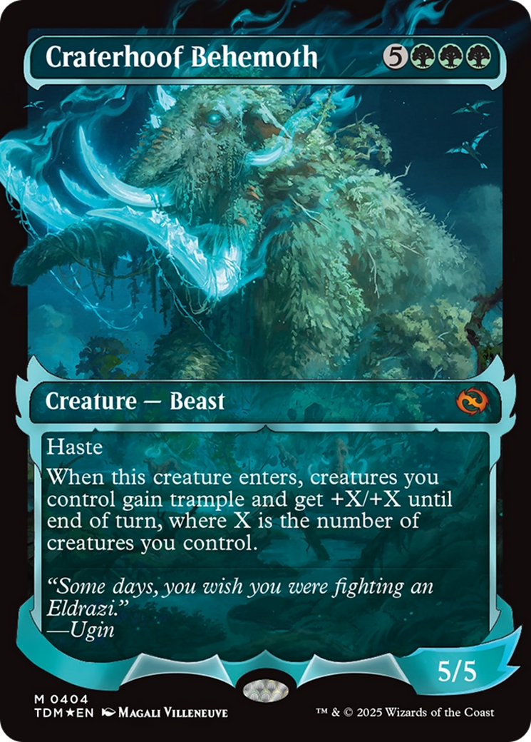 Craterhoof Behemoth (Showcase) [Tarkir: Dragonstorm] | Shuffle n Cut Hobbies & Games