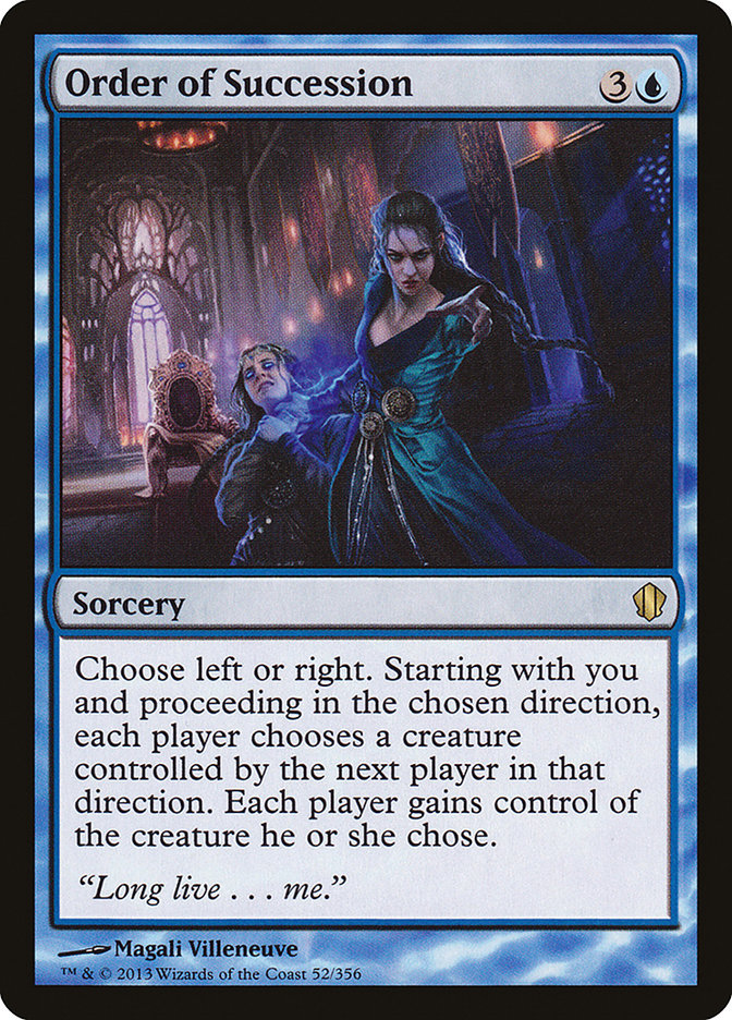 Order of Succession [Commander 2013] | Shuffle n Cut Hobbies & Games