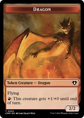 Treasure // Dragon (0020) Double-Sided Token [Commander Masters Tokens] | Shuffle n Cut Hobbies & Games