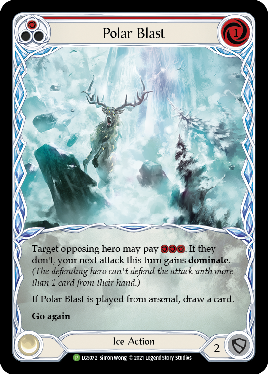 Polar Blast (Red) [LGS072] (Promo)  Rainbow Foil | Shuffle n Cut Hobbies & Games