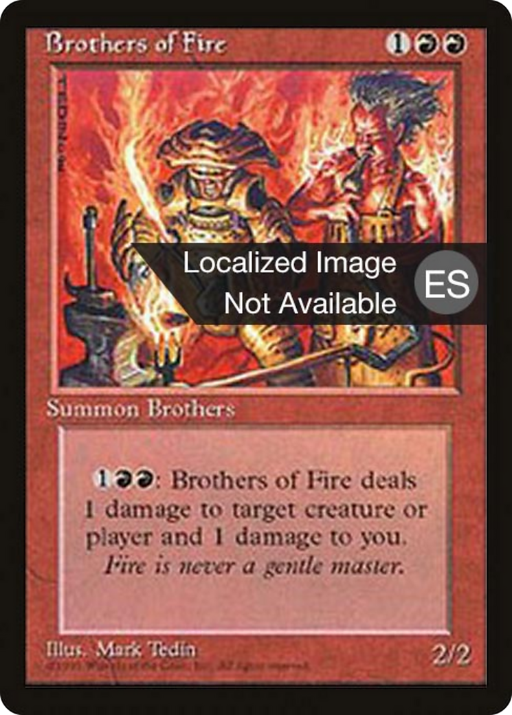 Brothers of Fire [Fourth Edition Foreign Black Border] | Shuffle n Cut Hobbies & Games