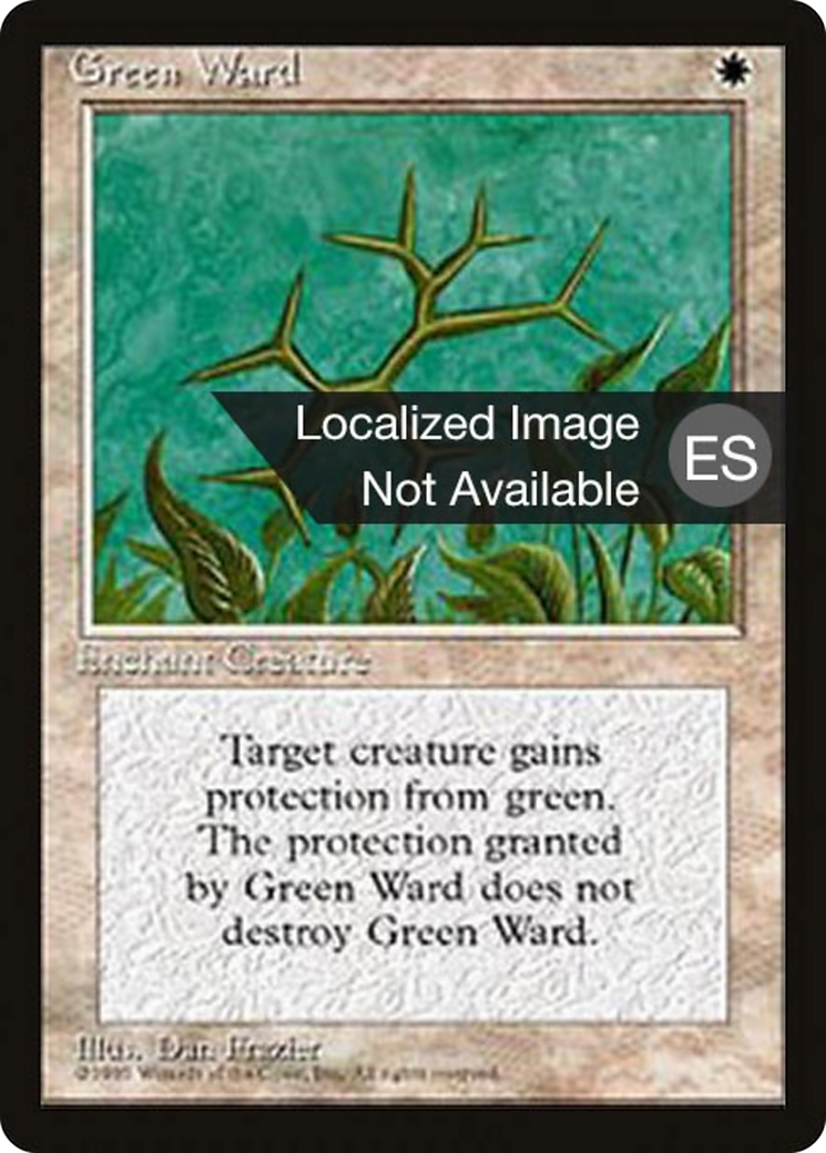Green Ward [Fourth Edition Foreign Black Border] | Shuffle n Cut Hobbies & Games